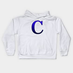 Blue Roman Numeral 100 C Kids Hoodie